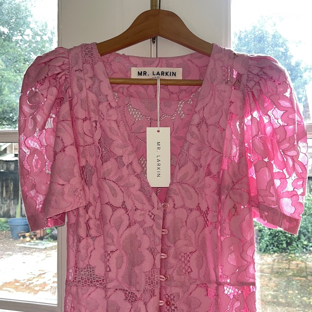 Mr. Larkin Penny May Dress, Small, Bubblegum Pink